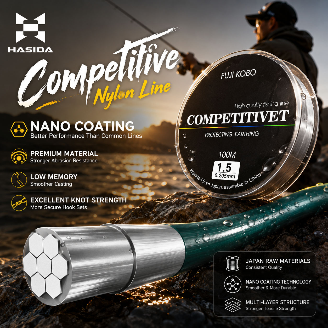 HASIDA FUJI KOBO Nylon importé - Copolymer Line avis et prix